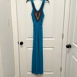 Beaded Maxi dress, one size but fits like a s/m